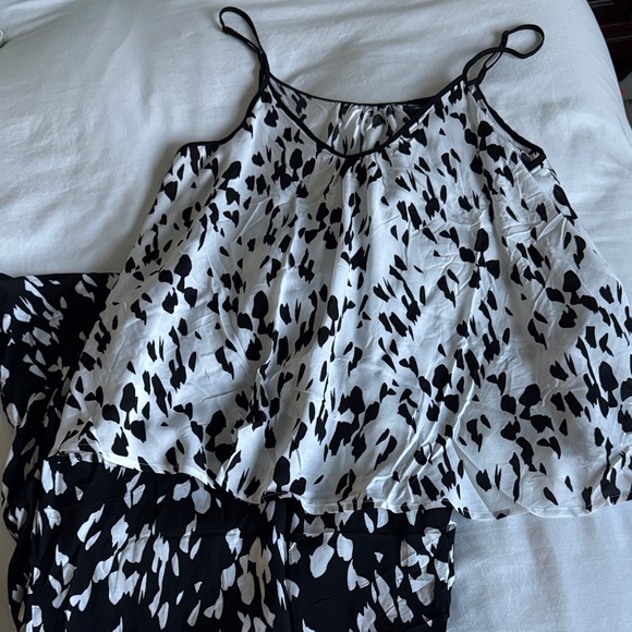 Simply Vera Vera Wang Other - Simply Vera Vera Wang Monochrome Patterned Pajama Set